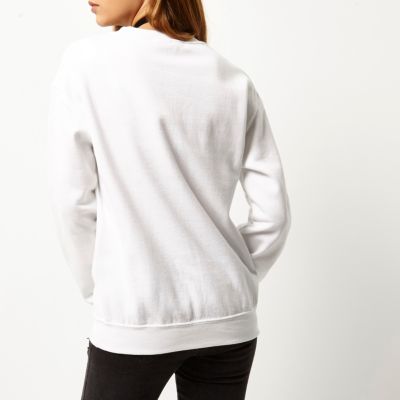 White &#39;vacay&#39; print sweatshirt